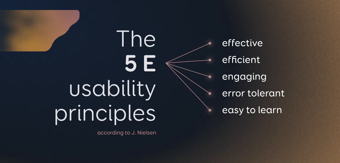 5E usability principles