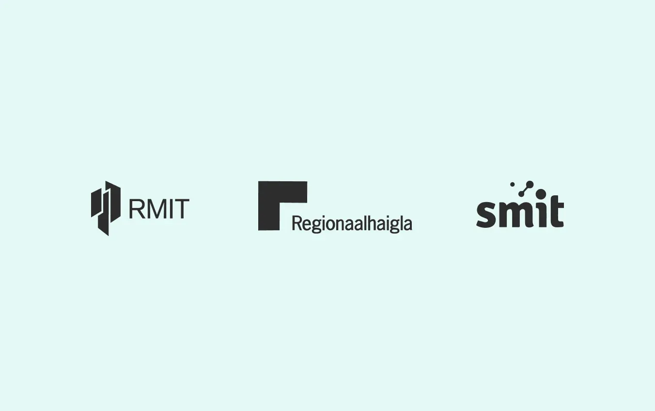 klientide logod - RMIT, Regionaalhaigla ja SMIT