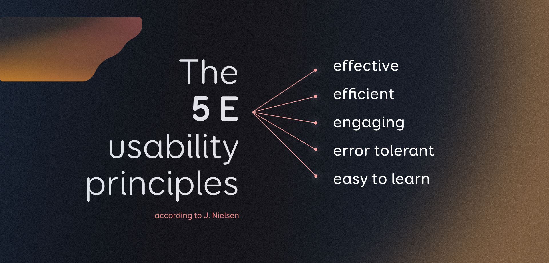 Nielsen 5 usability principles